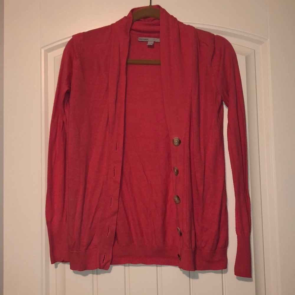 Pink old navy cardigan